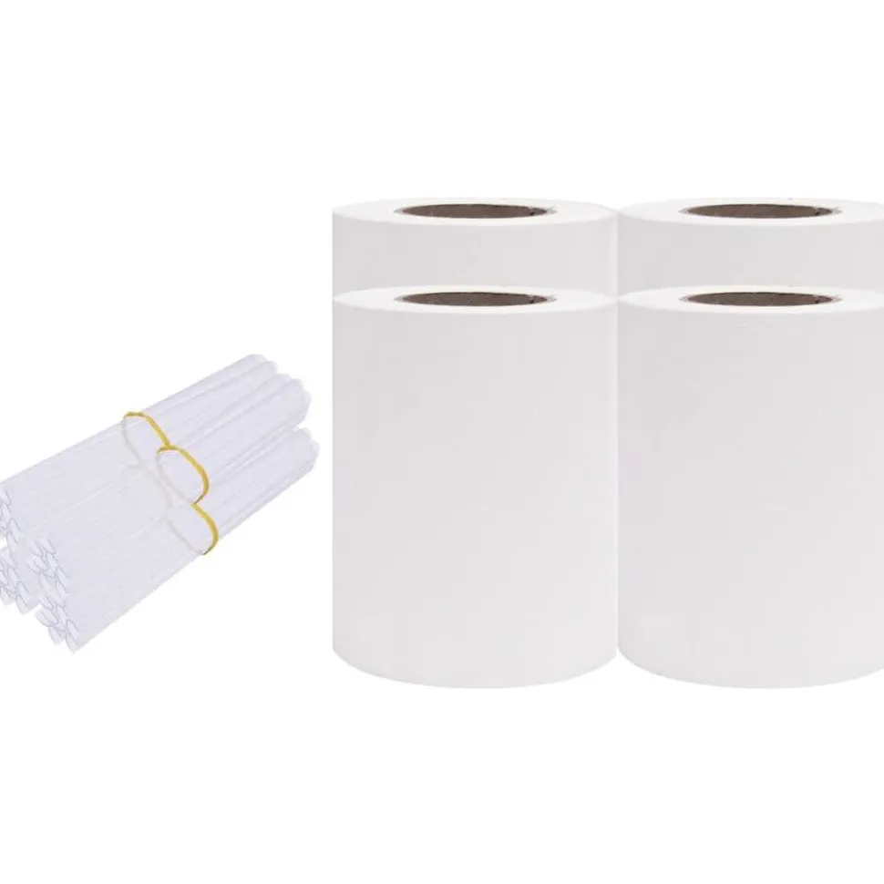 Näkösuojat 4 kpl PVC 35x0,19 m valkoinen