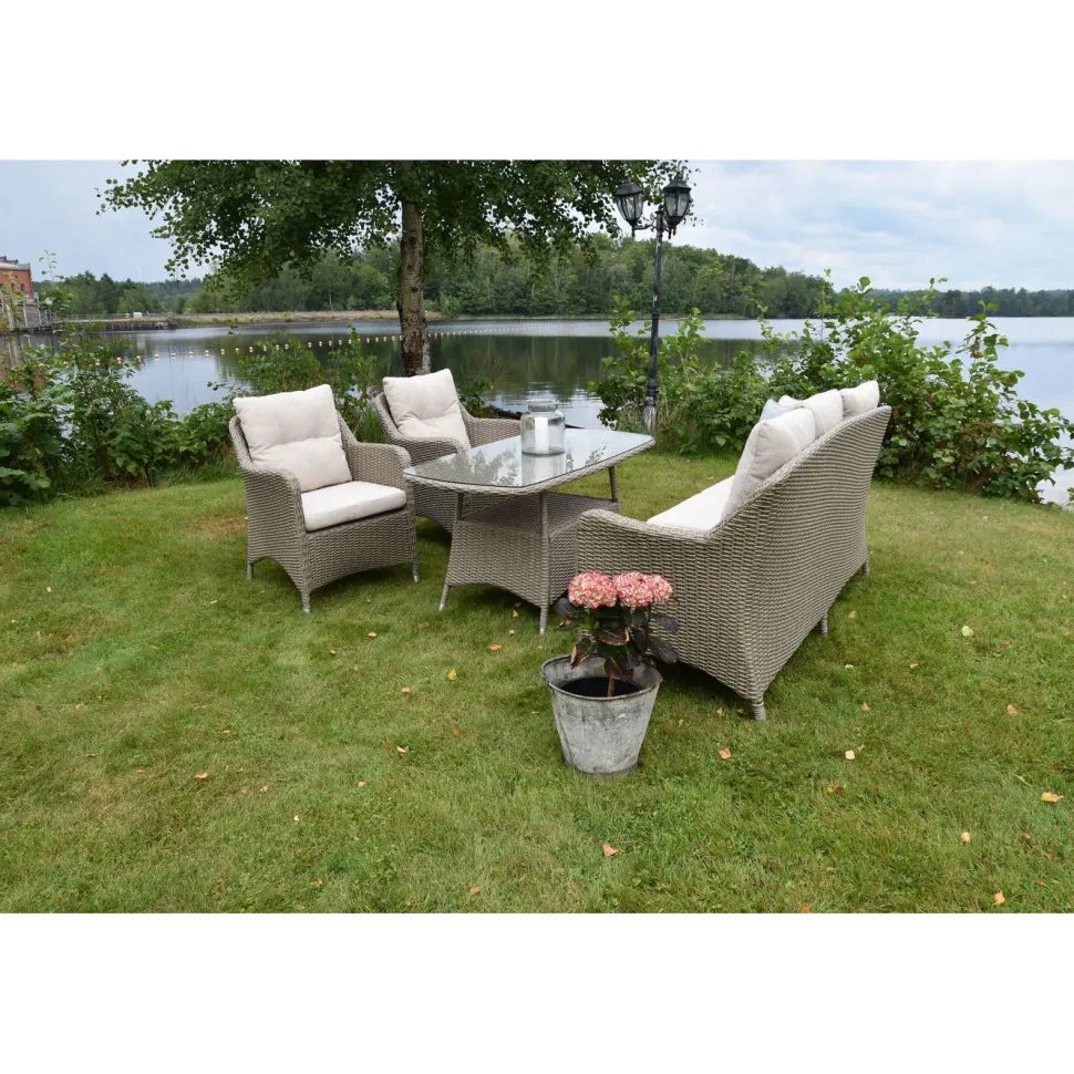 Oleskeluryhmä Baltic Garden Bristol, 3+1+1-istuttava, beige