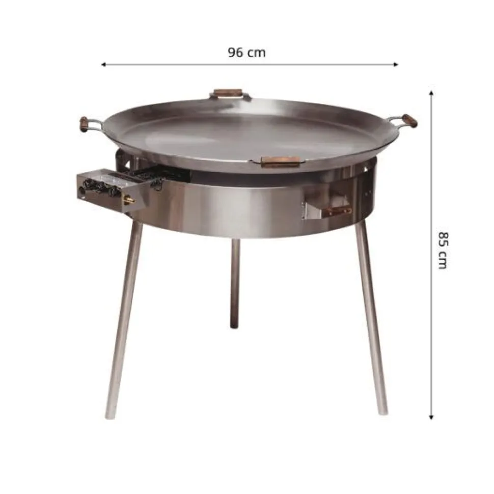 Paellasetti GrillSymbol PRO-960 Light Ø 96 cm B-600 kaasupoltin säädinletkusetti