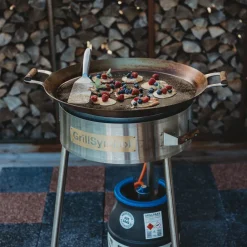 Paellasetti GrillSymbol PRO-580 Ø58 cm D-400 kaasupoltin säädinletkusetti