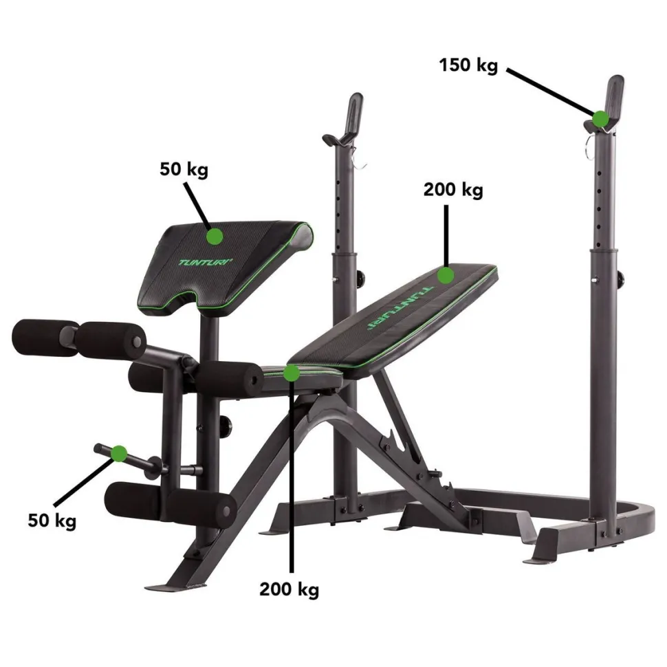 Painonnostopenkki Tunturi WB50 Mid Width min. 165 cm tangolle