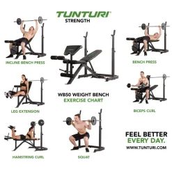 Painonnostopenkki Tunturi WB50 Mid Width min. 165 cm tangolle