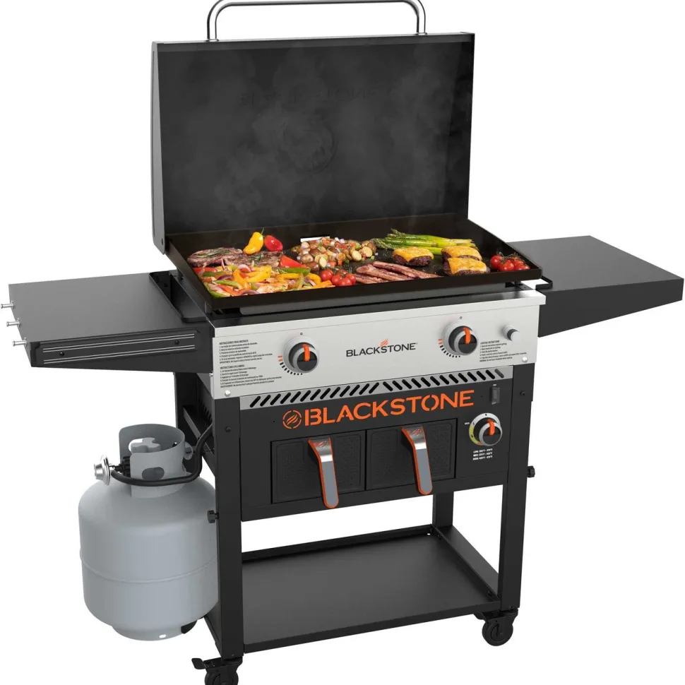 Parilagrilli Blackstone 28", sis. Airfryer, kaasu, 2 poltinta