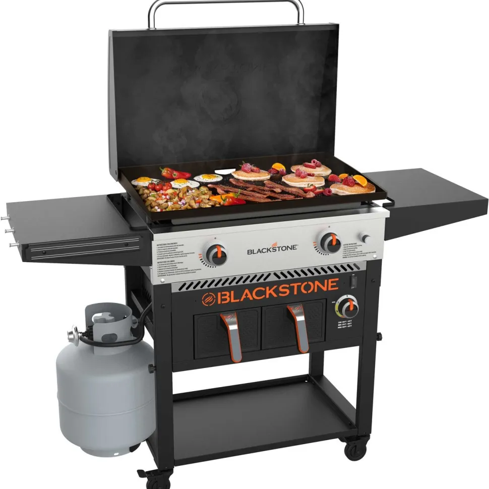 Parilagrilli Blackstone 28", sis. Airfryer, kaasu, 2 poltinta