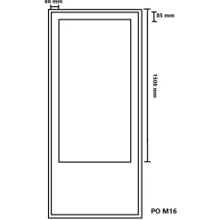 Parvekepariovi Kaskipuu PO4 M16 Thermo  mittatilausovi