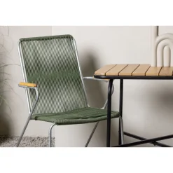 Parvekeryhmä Venture Home,  88x70cm Holmbeck-pöytä + 2 tummanharmaata Bois-tuolia