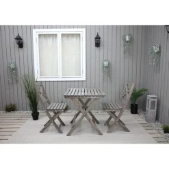 Parvekesetti Baltic Garden Wilma 65x65cm pöytä + 2 tuolia er värejäa
