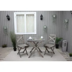 Parvekesetti Baltic Garden Wilma 65x65cm pöytä + 2 tuolia er värejäa
