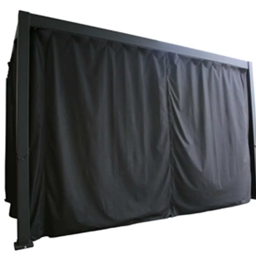 Paviljonki Home4You MIRADOR-111 3x3 m verhoilla, tummanharmaa