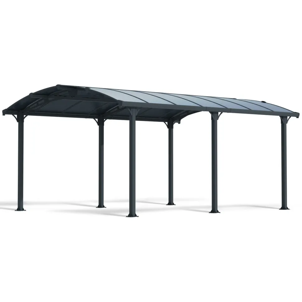 Paviljonki Palram-Canopia Tucson, 15.6m², 3.6x4.3m, harmaa