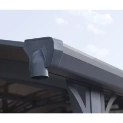 Paviljonki Palram-Canopia Tucson, 15.6m², 3.6x4.3m, harmaa