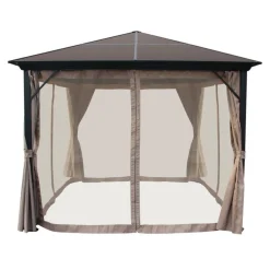 Paviljonki verhoilla  AB Polar 3x3 m beige