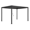 Pergola Home4You Mirador-88, 300x300cm, tummanharmaa