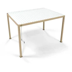 Pergola Home4You Mirador-111, 300x400cm, vaalea puujäljitelmä, beige