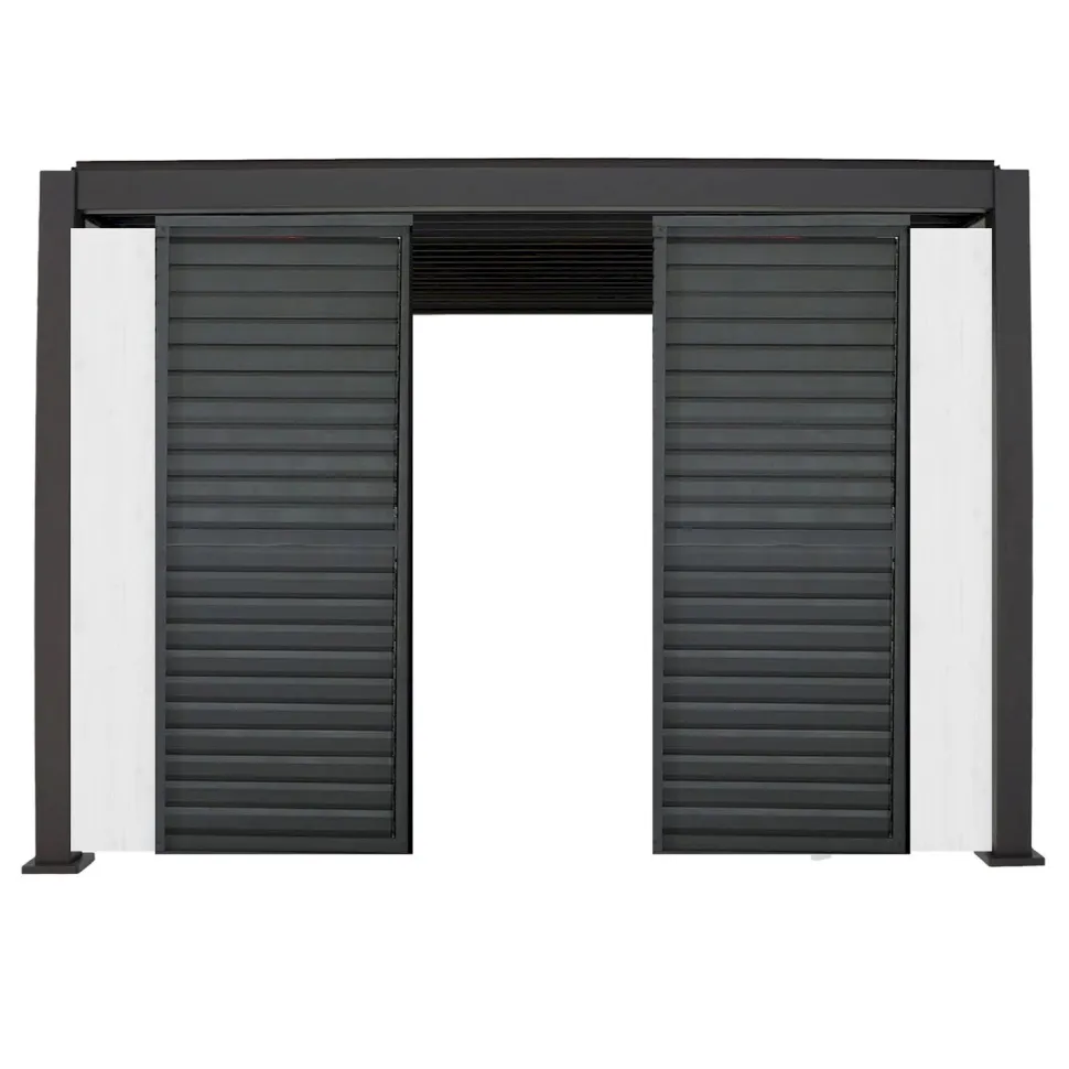 Pergolan säleikköpaneeli Home4You Mirador-111, 60x309x232,45cm, valkoinen