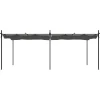 Pergola sisäänvedettävä katto antrasiitti 589x292x230 cm