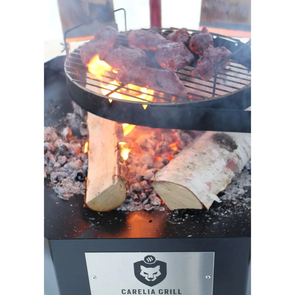 Pihagrilli Carelia Grill® 9K-80 Premium korkea ilman huuvaa musta