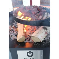 Pihagrilli Carelia Grill® 9K-100 Premium matala ilman huuvaa musta