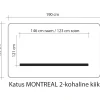 Pihakeinun katos Home4You MONTREAL 2 160x190 cm, ruskea