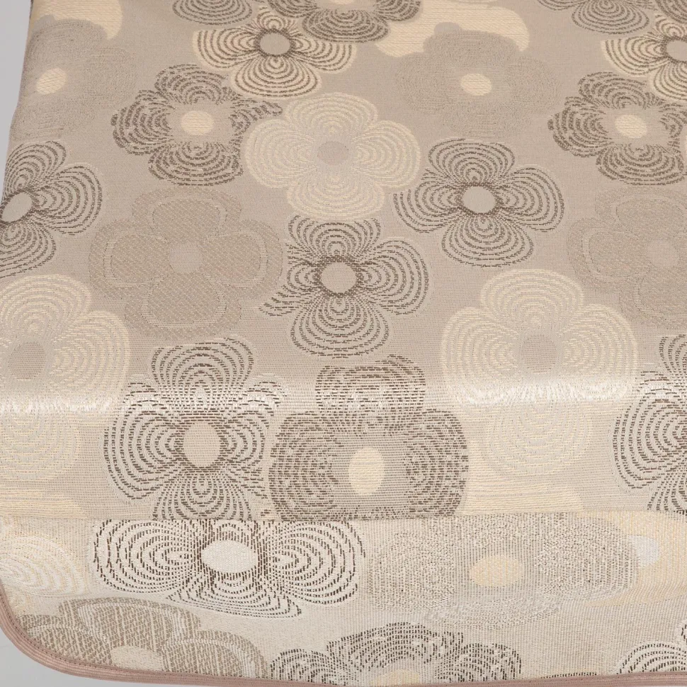 Pihakeinun pehmuste Home4You MONTREAL 114x52x9 cm, beige, ympyräkuosi, 3-osainen