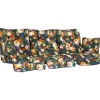 Pihakeinun pehmuste Home4You ROMA 108x56x10 cm, 3-osainen, monivärinen