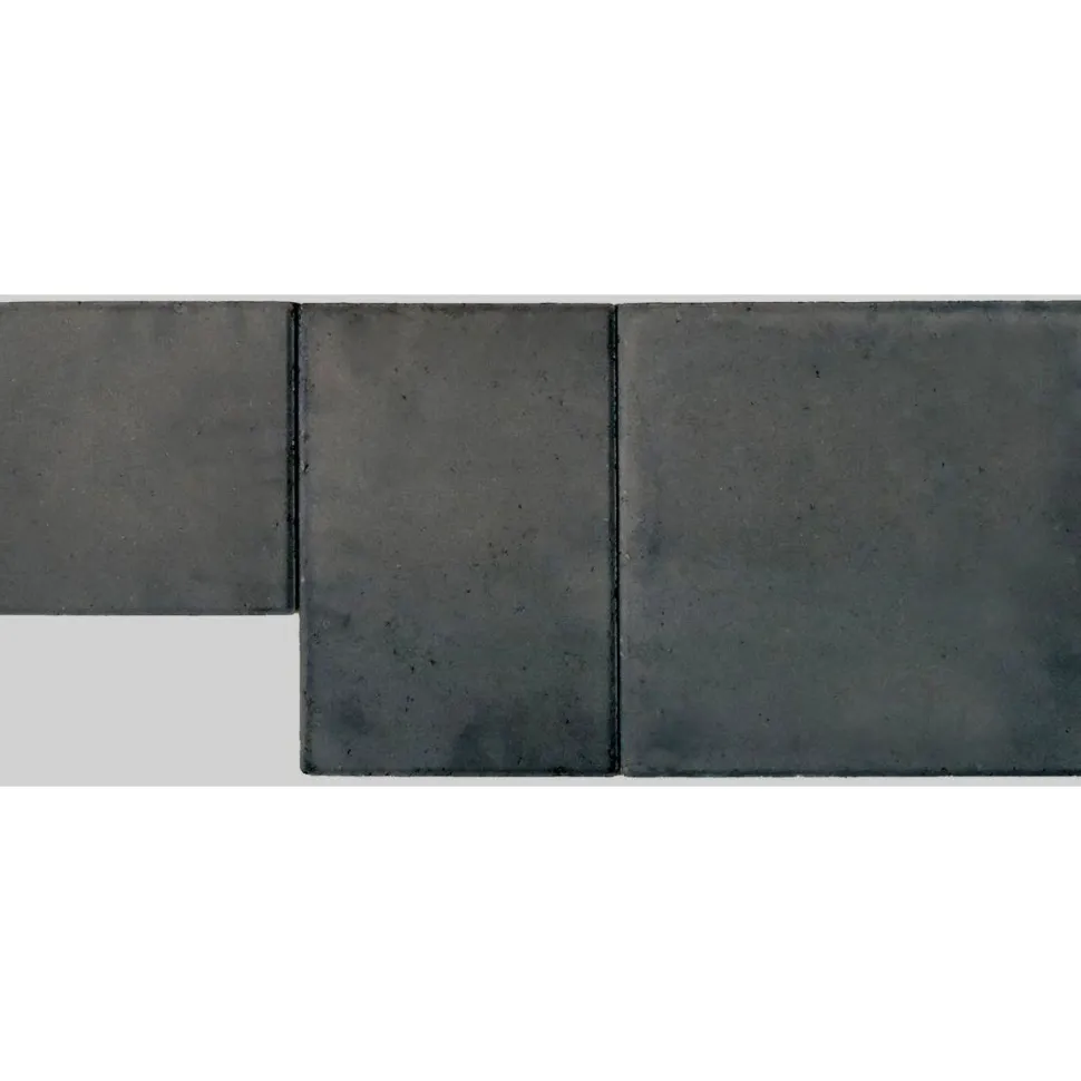 Pihakivi Lakka Roomalainen kivi 80 208x208x80 mm musta
