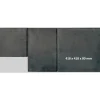 Pihakivi Lakka Roomalainen kivi 80 418x418x80 mm musta