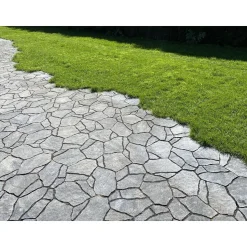 Pihakivi Rudus Luotokivi 336x246x80 mm profiloitu mustaharmaa