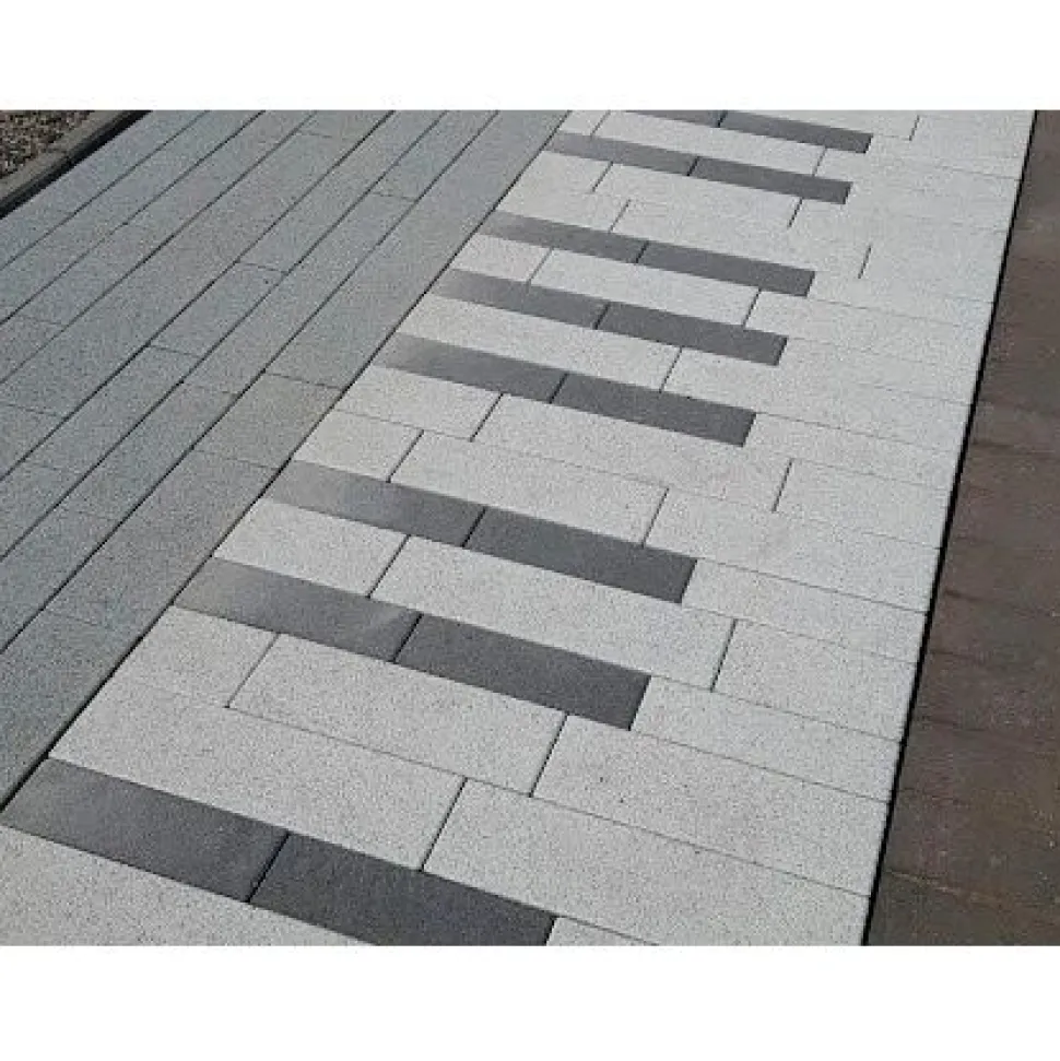 Pihakivisarja Rudus Piano-kivet 80 mm hiekkapuhallettu autere