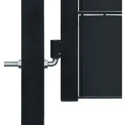 Pihaportti teräs 100x81cm antrasiitti