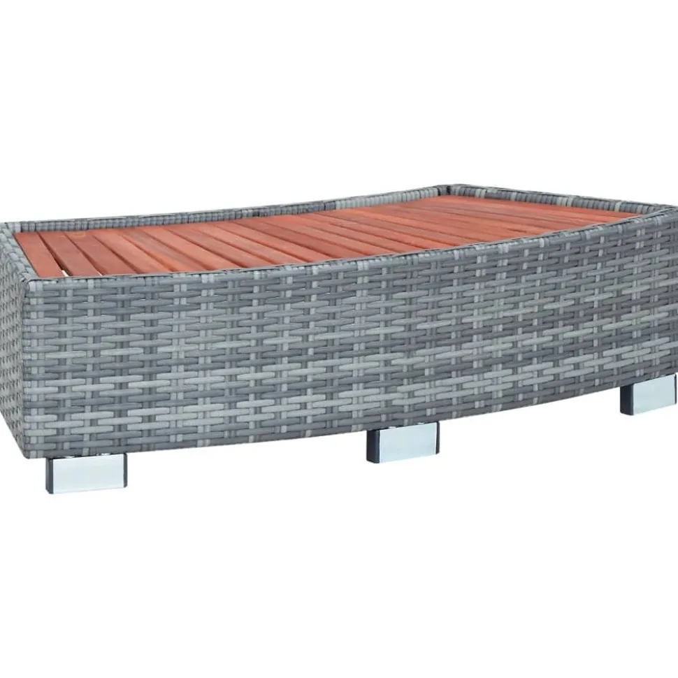 Porealtaan porras harmaa polyrottinki 92x45x25 cm