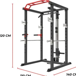 Power Rack kyykkyhäkki Nordcore Core 110x140x220 cm