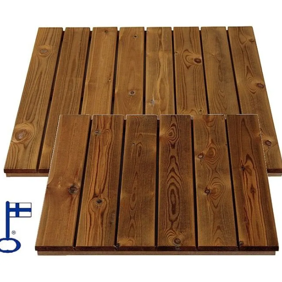 Puulaatta L1680R 800x800x16 mm ruskea