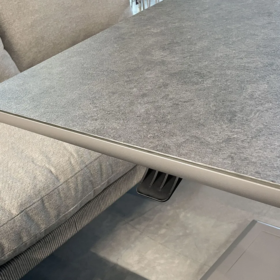 Puutarhakalustesetti Home4You MARENDA 4-osainen, harmaa/beige