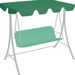Puutarhakeinun Vaihtokatos musta 188/168x145/110 cm (12093)
