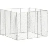 Puutarhakomposti 100x100x77 cm galvanoitu rauta (46150)