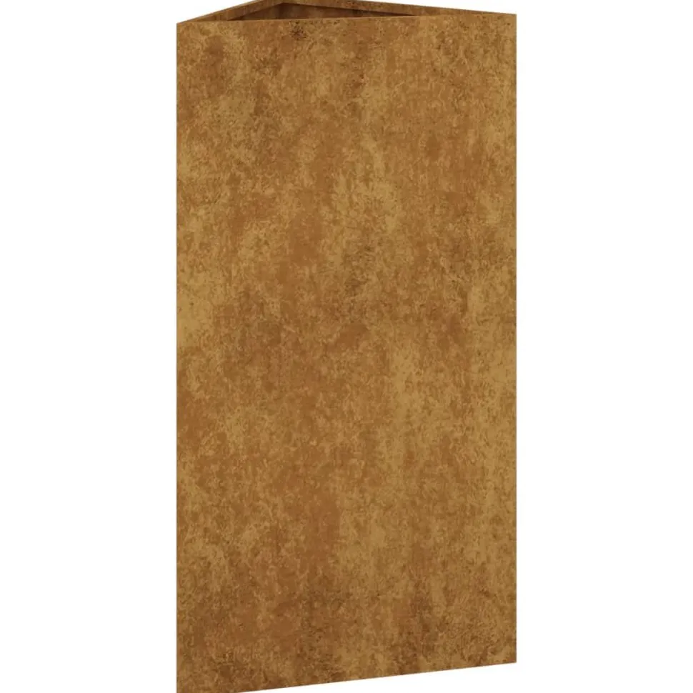 Puutarhakukkalaatikko 40x34,5x75 cm corten-teräs