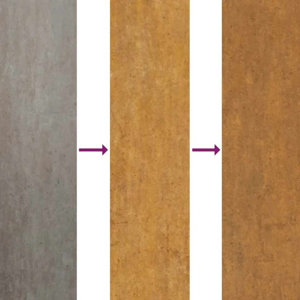 Puutarhakukkalaatikko 40x34,5x75 cm corten-teräs