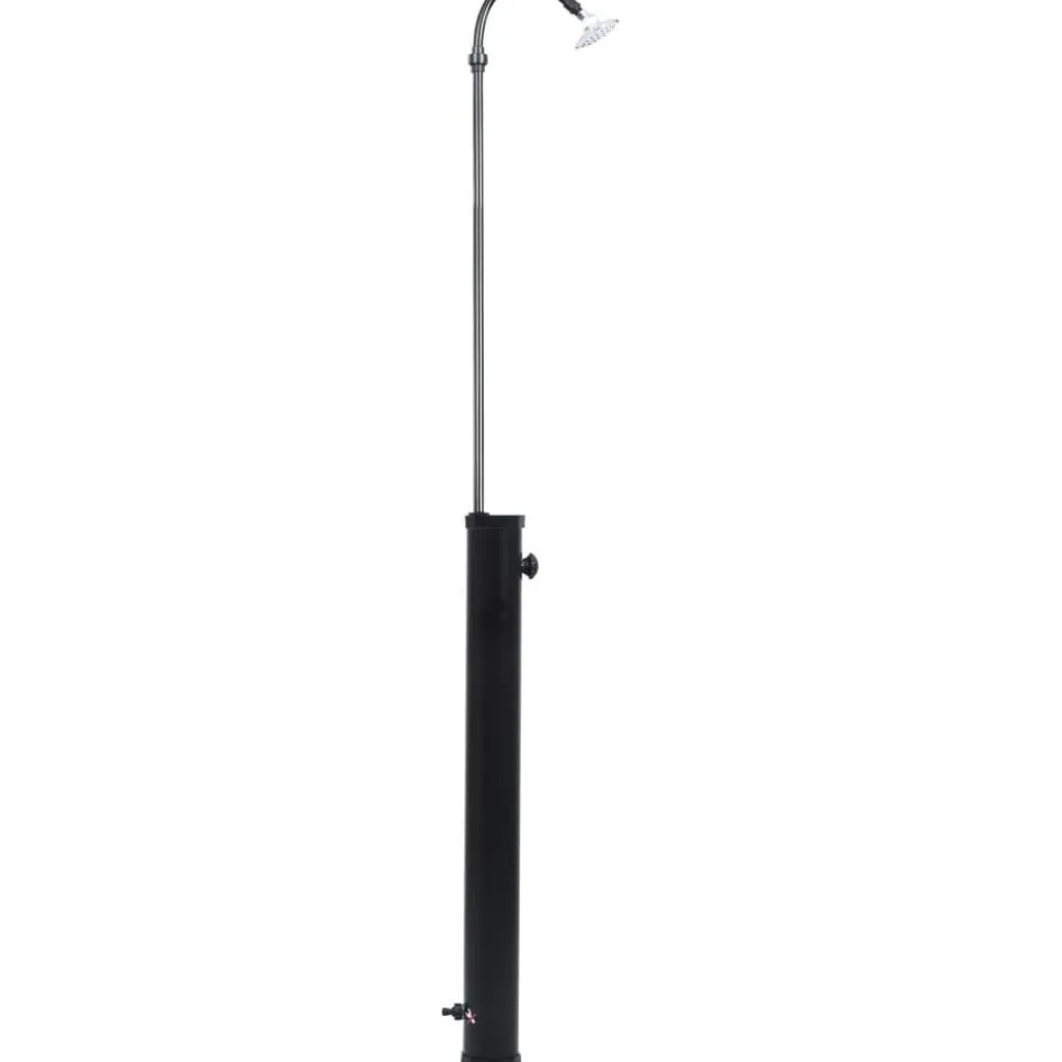 Puutarhan aurinkovoimasuihku musta 215 cm 8 l