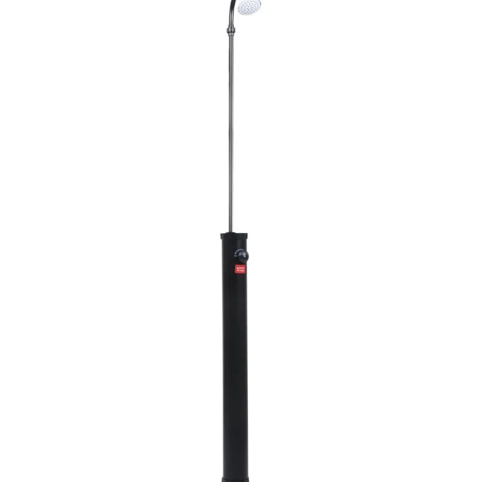 Puutarhan aurinkovoimasuihku musta 215 cm 8 l