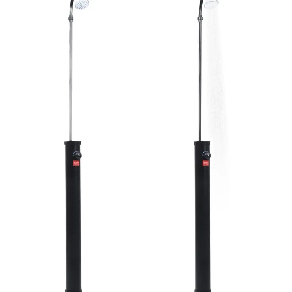 Puutarhan aurinkovoimasuihku musta 215 cm 8 l