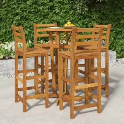 Puutarhan bistrosarja 5-osainen täysi akasiapuu (54381)