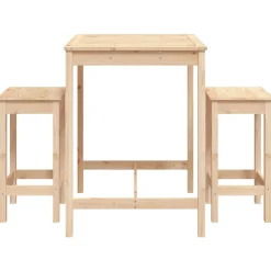 Puutarhan bistrosarja 3-osainen valkoinen täysi mänty (54726)