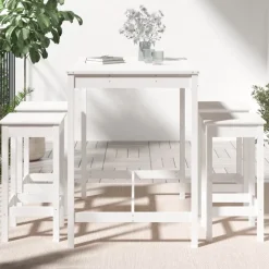 Puutarhan Bistrosarja 5-osainen valkoinen täysi mänty (54746)