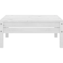 Puutarhan sohvasarja 4-osainen valkoinen täysi mänty (82618)