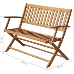 Puutarhapenkki 120 cm akaasiapuu