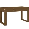 Puutarhapenkki hunajanruskea 80x38x45 cm, mänty
