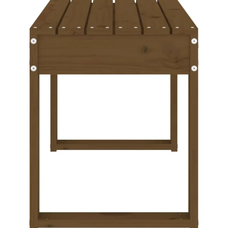 Puutarhapenkki hunajanruskea 80x38x45 cm, mänty