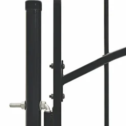 Puutarhaportti teräs 1x1.75m musta