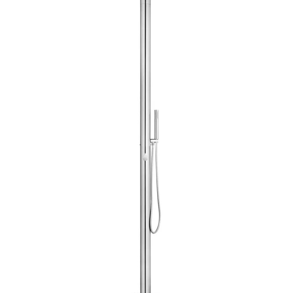 Puutarhasuihku 220 cm ruostumaton teräs